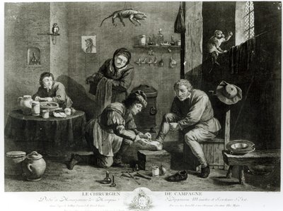 The Country Surgeon, engraved by Thomas Major (1714-99) 1747 by David Teniers the Younger